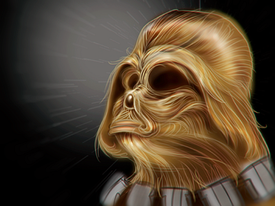 Wookie Vader  sketch by  Fracturize