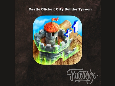 Castle Clicker City Builder Tycoon icon design by fracturize
