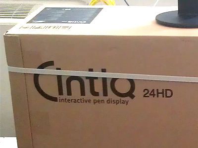 finally arrived!!!! 24hd cintiq wacom