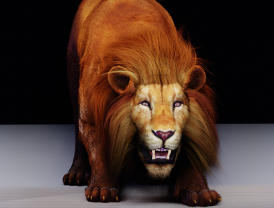 Lion 3d 3dart abstract design animation artist character design digitalart graphicdesign illustration