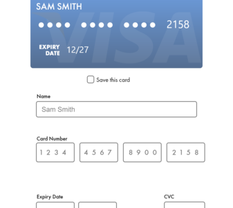 Daily UI Challenge 002- Credit Card