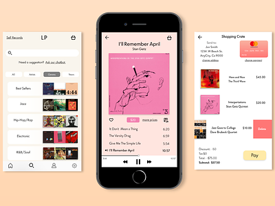 Music Ecommerce App design ecommerce ios iphone 8 plus music music app simple ui
