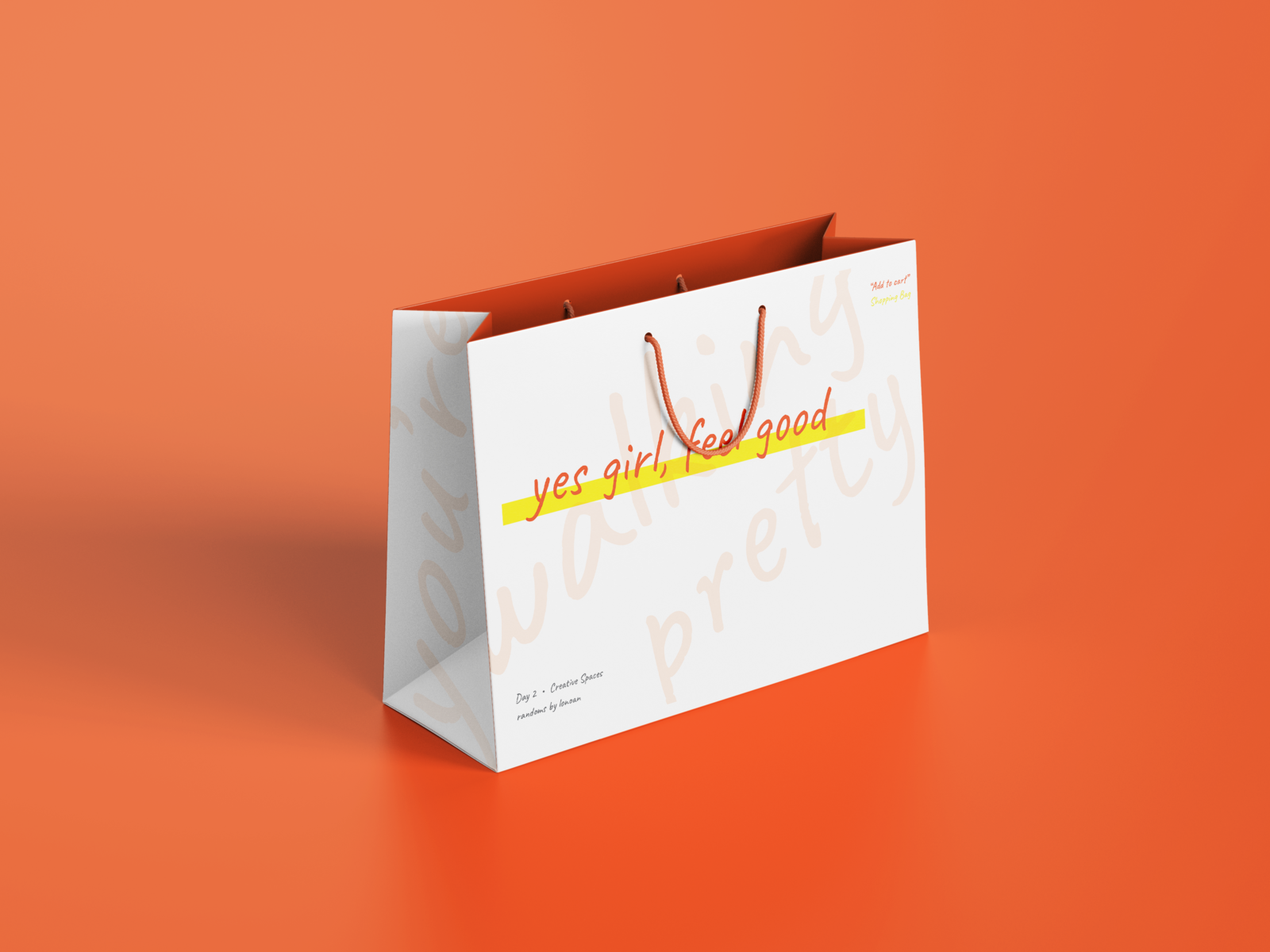 Yes girl, feel good - Shopping Bag by Lenry Neequaye on Dribbble