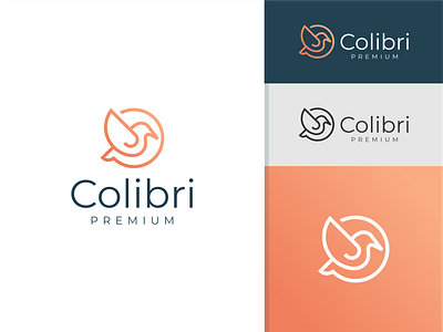 Colibri Logo 3 bird logo graphic design logoforsale visual identity