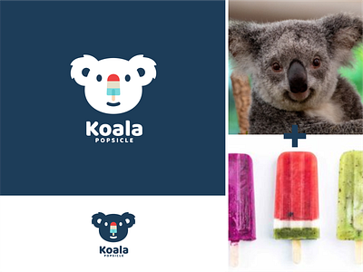 Koala Logo concept animal brand identity branding cute logo design fun logo identity illustration koala logo logo animal logo design logo designer popsicle