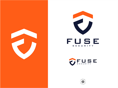 Fuse bold branding identity initial logo logo design shield logo