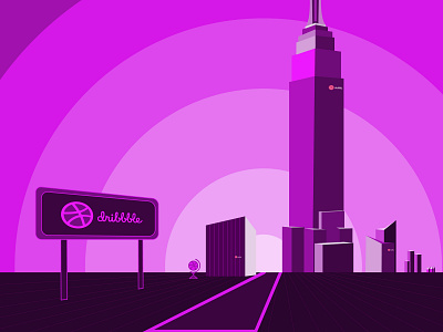 Dribble city illustration