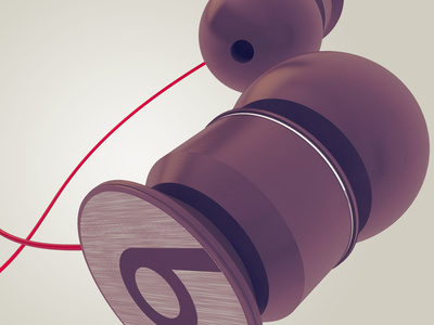 Beats earphones Render