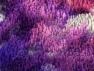 Breathing City breathe c4d cinema4d gradient purple