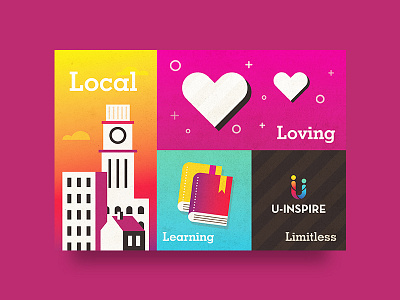 Post Card Design learn limitless local loving ngo nonprofit postcard sharing