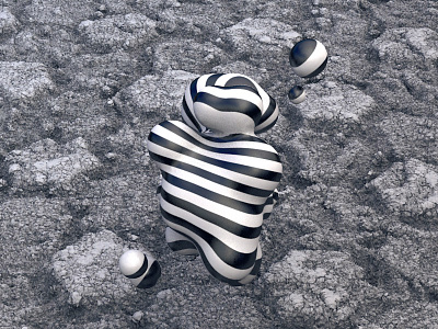 Somewhere on the planet c4d cinema4d metaball