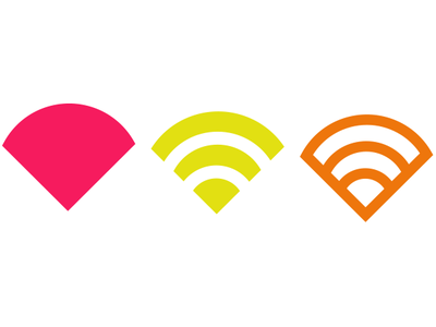 3 types of Wifi Icon using one method icon a day vector