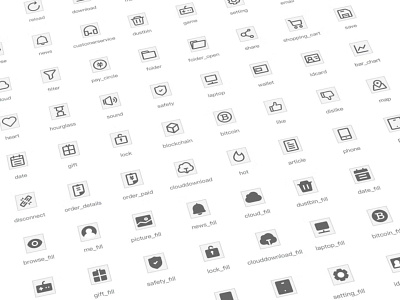 Internet security industry icons icon ui