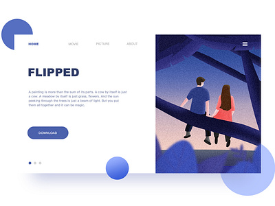 flipped design illustration ui