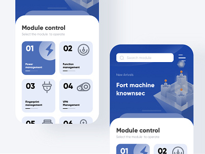 Fort machine module control