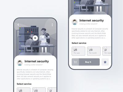 internet security illustration ui