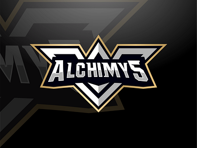 Alchimys esports icon illustration initials logo