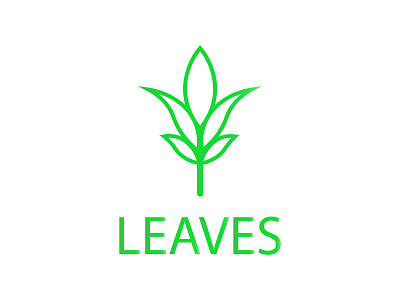 Leaves logo minimal design