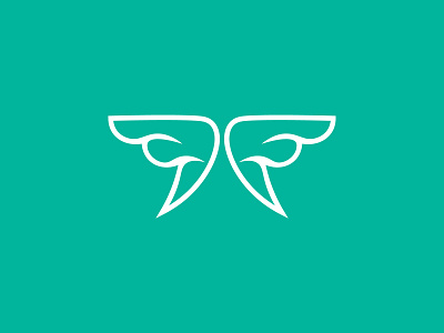 Wings logo design abstract brand branding company concept design illustration logo style vector