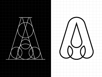 Letter A logo design abstract brand branding company concept design illustration logo style vector