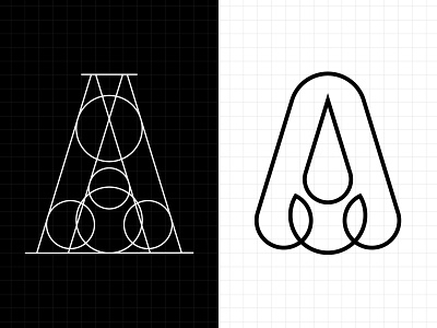 Letter A logo design