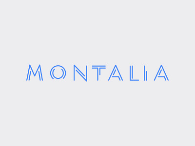 Montalia Proposal blue line logo logotype proposal propuesta residential type