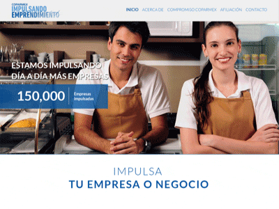 Coparmex // Web Proposal web proposal ui propuesta gif company mexico