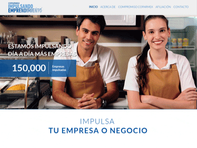 Coparmex // Web Proposal company gif mexico proposal propuesta ui web