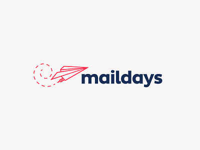 Maildays app blue logo mail mexico monterrey plane proposal red