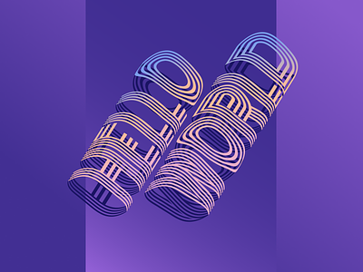 🌎Hello World 🌍 design graphic design typography
