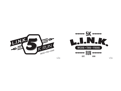 L.I.N.K. 5K Run - Logo (v2/v3) branding event identity logo