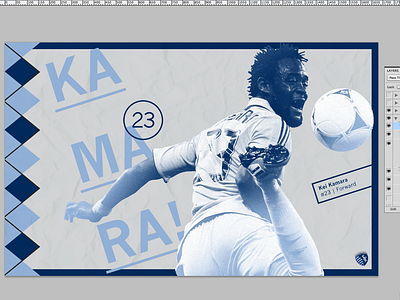 Sporting LC. Kei Kamara. #23 football graphic design poster soccer