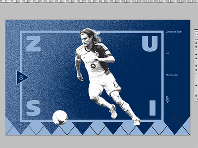 Sporting KC. Graham Zusi. #8 football graphic design poster soccer