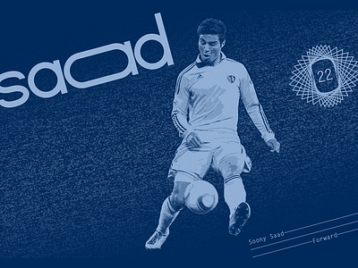 Sporting KC. Soony Saad. #22. V2 football graphic design poster soccer