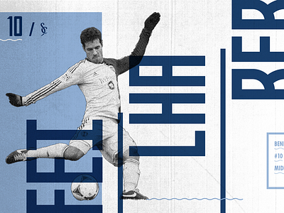 Sporting KC. Benny Feilhaber. #10. v1 football graphic design poster soccer