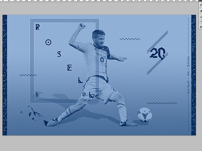 Sporting KC. Oriol Rosell. #20. v1 (Alt Shot) football graphic design poster soccer