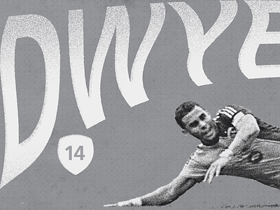 Sporting KC. Dom Dwyer. #14. V1 football graphic design poster soccer