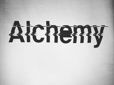 “Alchemy” v1.0.2 distortion experimental typography