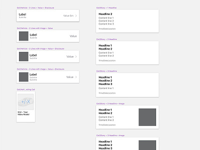 Table Cells Standards - pt. 2 design system ios standards style guide ui ux