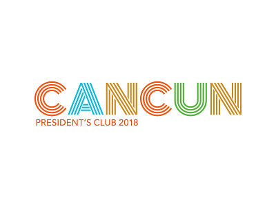 Cancun 2018 Logo V1c branding identity logo