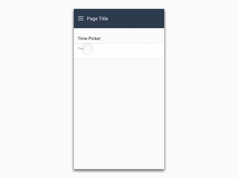 Time Picker Mobile (Responsive) animation interaction ixd mobile principle responsive transition ui ux