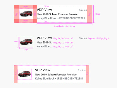 Redline Specimen: Vehicle Row