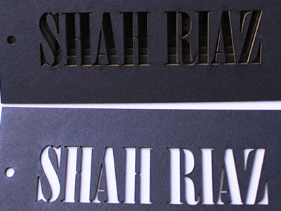 Shah Riaz Clothing Hang Tag fashion hang tag hang tags laser laser cut matte matte board