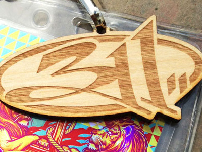 311 Emblem 311 band custom cut to shape laser laser engrave rock wood