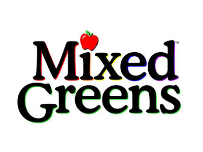 Mixed Greens Preschool Logo logo logo design typography