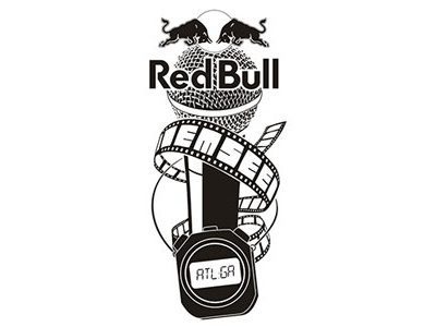 Red Bull atl atlanta bull bulls em see ga georgia graphic design illustration mic microphone red bull red bull emsee