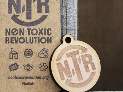Non Toxic Revolution Promo Materials board custom emblem key chain laser laser cut laser engrave lauan non toxic revolution oil oilboard plywood