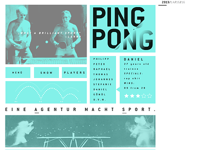 ping & pong 2013 60 agentur and ball cyan daniel larry menü multiply ping players pong show sp sport stars tischtennis whoop
