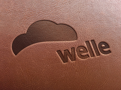 welle branding cloud emblem logo nice ok quality wave weather welle