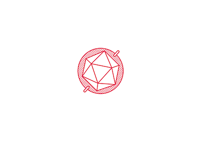 versatile 3d flat hexagon icon mask outline red simple structure versatile